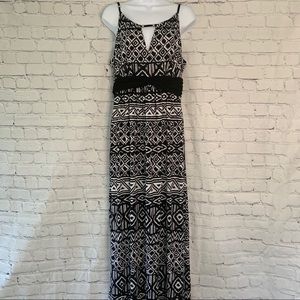 Sheri Martin Black and White Maxi Dress Size 14